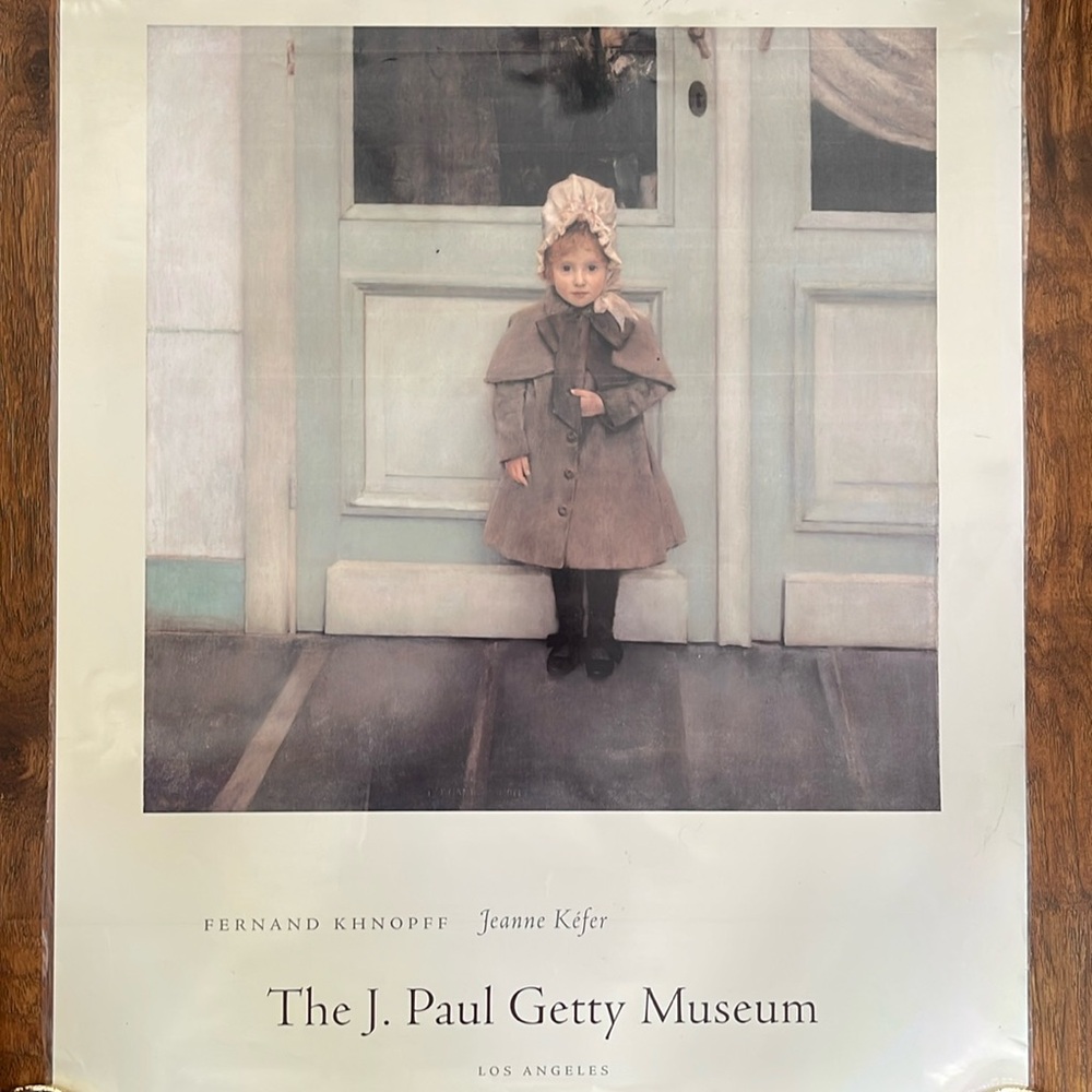 1999 vintage J. Paul Getty museum poster lithograph